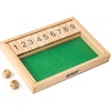image:imageGSE Games amp Sports Expert Wooden Shut The Box 9 Number Spots Dice Game Board with 2 Wooden Dice Classic Tabletop Game Version of The Popular English Pub or Game Night