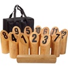 image:imageGSE Games amp Sports Expert Wooden Throwing Game 12 Numbered Block Toss Yard GameKubb Yard Game Set with Carrying Bag for Outdoor Backyard Lawn Park with Family and FriendsNumbered Game Set