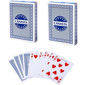 image:imageGSE Games amp Sports Expert 12Deck Canasta Cards with Point Values Includes Canasta and Hand amp Foot Game Rules Traditional Rummy Game Playing Cards2 Blue Cards