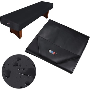image:imageGSE Games amp Sports Expert 16 Brown HeavyDuty Leatherette Shuffleboard Table Cover for Shuffleboard Table AccessoriesBlack12ft