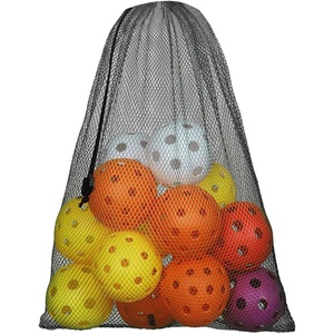image:imageGSE Games amp Sports Expert 18x12 Purple Mesh Drawstring Bag for Baseballs Softballs Tennis Pickleball Balls Golf Balls Mesh Sports Equipment Bag with Lock for Gym Swim Gear Laundry amp ToysBlack