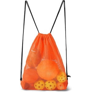 image:imageGSE Games amp Sports Expert 18x12 Purple Mesh Drawstring Bag for Baseballs Softballs Tennis Pickleball Balls Golf Balls Mesh Sports Equipment Bag with Lock for Gym Swim Gear Laundry amp ToysOrange