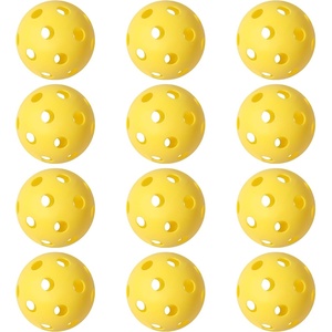 image:imageGSE Games amp Sports Expert Practice Baseballs Plastic Baseballs Training Hollow Airflow Softballs for Pitching Batting Catching for All Skill Levels Several Styles AvailableYellow