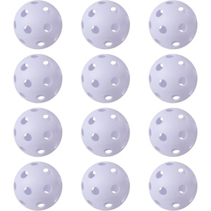 image:imageGSE Games amp Sports Expert Practice Baseballs Plastic Baseballs Training Hollow Airflow Softballs for Pitching Batting Catching for All Skill Levels Several Styles AvailableWhite