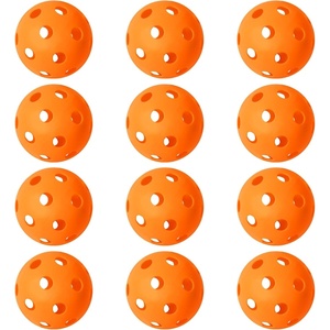 image:imageGSE Games amp Sports Expert Practice Baseballs Plastic Baseballs Training Hollow Airflow Softballs for Pitching Batting Catching for All Skill Levels Several Styles AvailableOrange