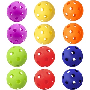 image:imageGSE Games amp Sports Expert Practice Baseballs Plastic Baseballs Training Hollow Airflow Softballs for Pitching Batting Catching for All Skill Levels Several Styles AvailableMulticolors