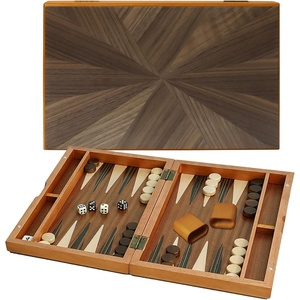 image:imageGSE Games amp Sports Expert Premium Wooden Folding Inlay Backgammon Board Game Set Classic Traditional Strategy Board Games Focus 17 InchesWoodfocus
