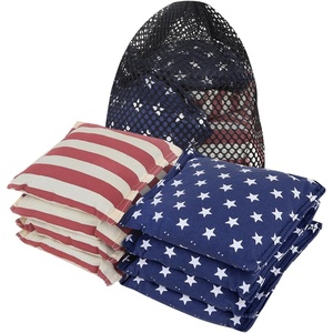 image:imageGSE Games amp Sports Expert Set of 8 Premium Weather Resistant Cornhole Bags Regulation Size and Weight Bean Bags for Cornhole Toss Games Several Styles AvailableStars Stripes Flag
