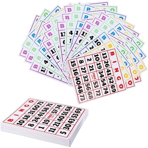 image:imageGSE Jumbo Bingo Game Cards with EasyRead Numbers 50 Reusable Bingo Sheets50pack