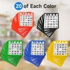 image:imageGSE Bingo Game Cards with EasyRead Numbers 100 Reusable Paper Bingo Sheets Set100pack
