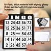 image:imageGSE Bingo Game Cards with EasyRead Numbers 100 Reusable Paper Bingo Sheets Set18pack