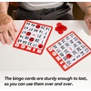 image:imageGSE Bingo Game Cards with EasyRead Numbers 100 Reusable Paper Bingo Sheets Set50pack