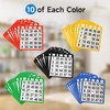 image:imageGSE Bingo Game Cards with EasyRead Numbers 100 Reusable Paper Bingo Sheets Set50pack