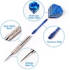 image:imageGSE Games amp Sports Expert 12 Pcs of 1824 Grams Steel Tip Darts Professional Darts Metal Tip Set Metal Darts for Dartboard with Extra Flights Dart Sharpener amp Storage Bag24 Grams12Pack