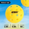 image:imageGSE Games amp Sports Expert 12Pack Outdoor Pickleball Balls Set USAPA Standard 40 Holes Pickle Balls Pickleballs Outdoor Competition Balls Ideal for All Skill Levels Several Colors AvailableYellow