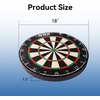 image:imageGSE Games amp Sports Expert 18 Professional Tournament Official Bristle Dartboard with 100 StapleFree Bullseye amp UltraThin Razor Wire Spider AAA Grade Africa SelfHealing Sisal Fibers