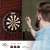 image:imageGSE Games amp Sports Expert 18 Professional Tournament Official Bristle Dartboard with 100 StapleFree Bullseye amp UltraThin Razor Wire Spider AAA Grade Africa SelfHealing Sisal Fibers