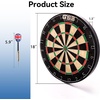 image:imageGSE Games amp Sports Expert 18 Regulation Size Steel Tip Dartboard Game Set Excellent BristleSisal Paper Baseball Bullseye Dart Board Game Set Several Styles AvailablePro Bristle Dartboard with 6 Darts