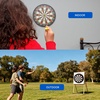 image:imageGSE Games amp Sports Expert 18 Regulation Size Steel Tip Dartboard Game Set Excellent BristleSisal Paper Baseball Bullseye Dart Board Game Set Several Styles Available2in1 Flocking BullseyeDart Board Set