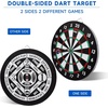 image:imageGSE Games amp Sports Expert 18 Regulation Size Steel Tip Dartboard Game Set Excellent BristleSisal Paper Baseball Bullseye Dart Board Game Set Several Styles Available2in1 Paper BaseballDart Board Set