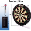 image:imageGSE Games amp Sports Expert 18 Regulation Size Steel Tip Dartboard Game Set Excellent BristleSisal Paper Baseball Bullseye Dart Board Game Set Several Styles AvailablePro Bristle Dartboard with Scoreboard