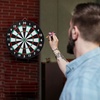 image:imageGSE Games amp Sports Expert 18 Regulation Size Steel Tip Dartboard Game Set Excellent BristleSisal Paper Baseball Bullseye Dart Board Game Set Several Styles Available2in1 Paper BaseballDart Board Set