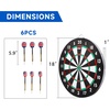 image:imageGSE Games amp Sports Expert 18 Regulation Size Steel Tip Dartboard Game Set Excellent BristleSisal Paper Baseball Bullseye Dart Board Game Set Several Styles Available2in1 Paper BaseballDart Board Set