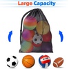 image:imageGSE Games amp Sports Expert 24x3630x40 XLarge Mesh Sports Equipment Drawstring Bag for Soccers Basketballs FootballsBlack