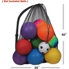 image:imageGSE Games amp Sports Expert 24x3630x40 XLarge Mesh Sports Equipment Drawstring Bag for Soccers Basketballs FootballsBlack
