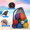 image:imageGSE Games amp Sports Expert 24x3630x40 XLarge Mesh Sports Equipment Drawstring Bag for Soccers Basketballs FootballsBlack