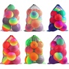 image:imageGSE Games amp Sports Expert 24x3630x40 XLarge Mesh Sports Equipment Drawstring Bag for Soccers Basketballs FootballsMulticolor