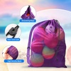 image:imageGSE Games amp Sports Expert 24x3630x40 XLarge Mesh Sports Equipment Drawstring Bag for Soccers Basketballs FootballsPurple