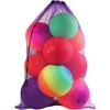 image:imageGSE Games amp Sports Expert 24x3630x40 XLarge Mesh Sports Equipment Drawstring Bag for Soccers Basketballs FootballsPurple