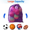 image:imageGSE Games amp Sports Expert 24x3630x40 XLarge Mesh Sports Equipment Drawstring Bag for Soccers Basketballs FootballsPurple