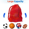 image:imageGSE Games amp Sports Expert 24x3630x40 XLarge Mesh Sports Equipment Drawstring Bag for Soccers Basketballs FootballsRed