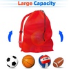 image:imageGSE Games amp Sports Expert 24x3630x40 XLarge Mesh Sports Equipment Drawstring Bag for Soccers Basketballs FootballsRed