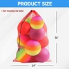 image:imageGSE Games amp Sports Expert 24x3630x40 XLarge Mesh Sports Equipment Drawstring Bag for Soccers Basketballs FootballsRed