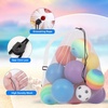 image:imageGSE Games amp Sports Expert 24x3630x40 XLarge Mesh Sports Equipment Drawstring Bag for Soccers Basketballs FootballsWhite