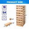 image:imageGSE Games amp Sports Expert 54Piece Mini Tumbling Timbers Wooden Blocks Stacking Floor Game Set Build to Over 15ftNatural Wood