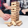image:imageGSE Games amp Sports Expert 54Piece Mini Tumbling Timbers Wooden Blocks Stacking Floor Game Set Build to Over 15ftNatural Wood