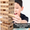 image:imageGSE Games amp Sports Expert 54Piece Mini Tumbling Timbers Wooden Blocks Stacking Floor Game Set Build to Over 15ftNatural Wood