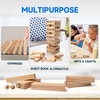 image:imageGSE Games amp Sports Expert 54Piece Mini Tumbling Timbers Wooden Blocks Stacking Floor Game Set Build to Over 15ftNatural Wood