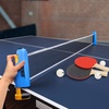 image:imageGSE Games amp Sports Expert Adjustable Retractable Ping Pong Net Set amp Post Professional Table Tennis Rackets and Balls Net with Posts and Storage Bag  Pingpong Paddle and Game Table Accessories  AdjustableBlue Net