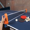 image:imageGSE Games amp Sports Expert Adjustable Retractable Ping Pong Net Set amp Post Professional Table Tennis Rackets and Balls Net with Posts and Storage Bag  Pingpong Paddle and Game Table Accessories  AdjustableOrange Net