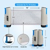 image:imageGSE Games amp Sports Expert Adjustable Retractable Ping Pong Net Set amp Post Professional Table Tennis Rackets and Balls Net with Posts and Storage Bag  Pingpong Paddle and Game Table Accessories  AdjustableGrey Net