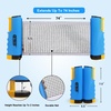 image:imageGSE Games amp Sports Expert Adjustable Retractable Ping Pong Net Set amp Post Professional Table Tennis Rackets and Balls Net with Posts and Storage Bag  Pingpong Paddle and Game Table Accessories  AdjustableBlue Net