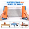 image:imageGSE Games amp Sports Expert Adjustable Retractable Ping Pong Net Set amp Post Professional Table Tennis Rackets and Balls Net with Posts and Storage Bag  Pingpong Paddle and Game Table Accessories  AdjustableTable Tennis SetOrange