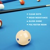 image:imageGSE Games amp Sports Expert Billiard Practice Training Cue Ball AAAGrade PRO Cup Standard Pool Billiard Cue Ball 6 oz 214 Several Colors Available6 Blue Dots