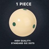 image:imageGSE Games amp Sports Expert Billiard Practice Training Cue Ball AAAGrade PRO Cup Standard Pool Billiard Cue Ball 6 oz 214 Several Colors Available6 Green Dots