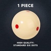 image:imageGSE Games amp Sports Expert Billiard Practice Training Cue Ball AAAGrade PRO Cup Standard Pool Billiard Cue Ball 6 oz 214 Several Colors Available6 Red Dots
